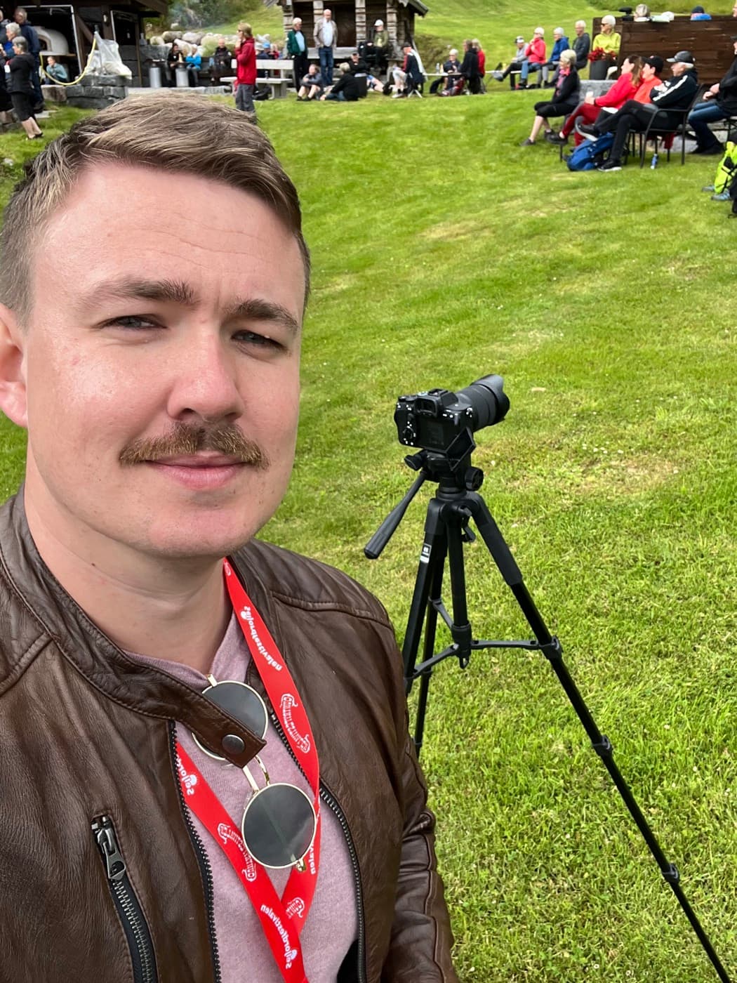 Ivar på opptak under Seljordfestivalen